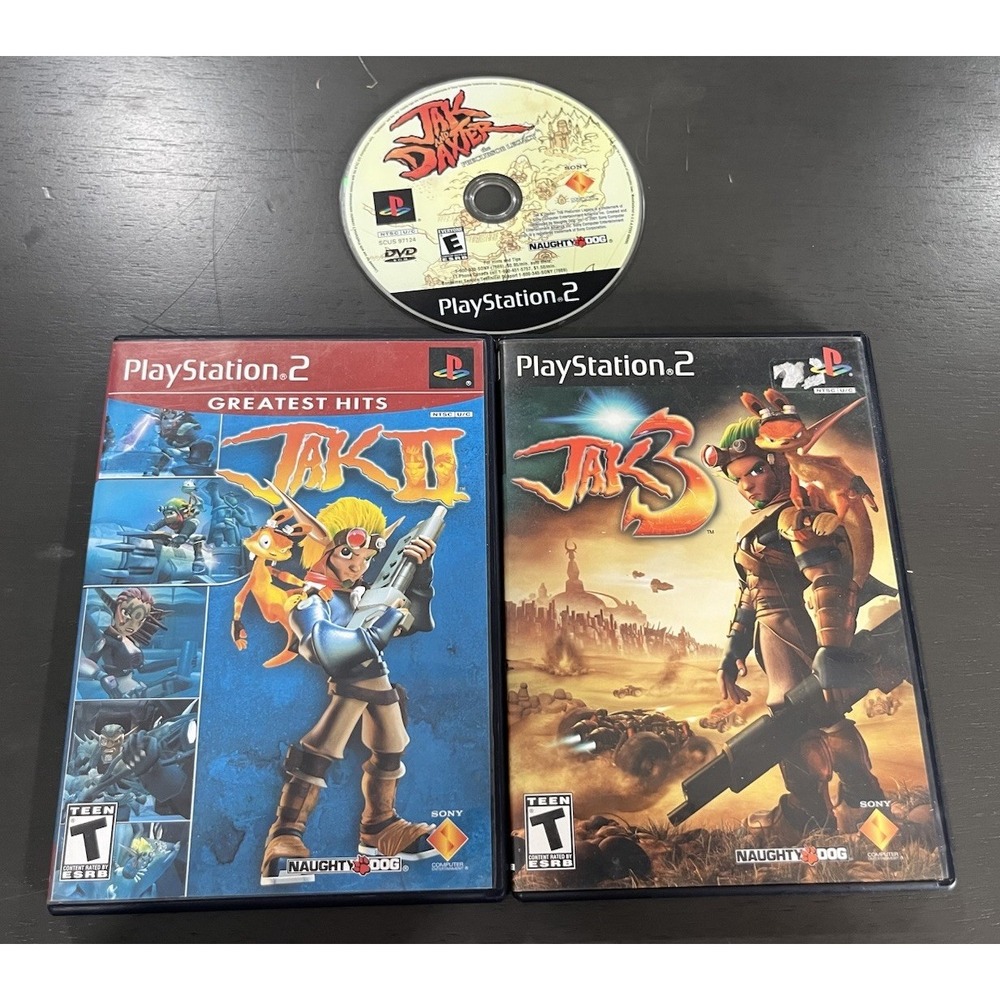 Ps2‎ Jak And Faster, Jak II, & Jak 3 PlayStation 2  *read*